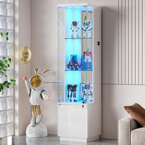 Glass display cabinet with - glass,