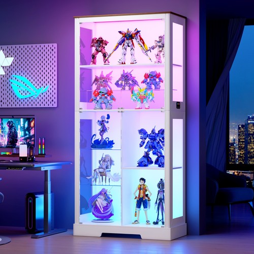 Tier glass display cabinet - 7-tier,