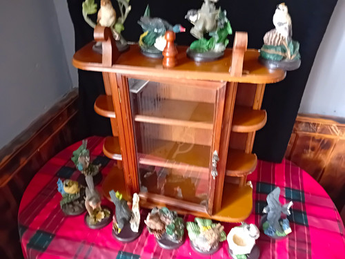 Wood glass display - glass, cabinet