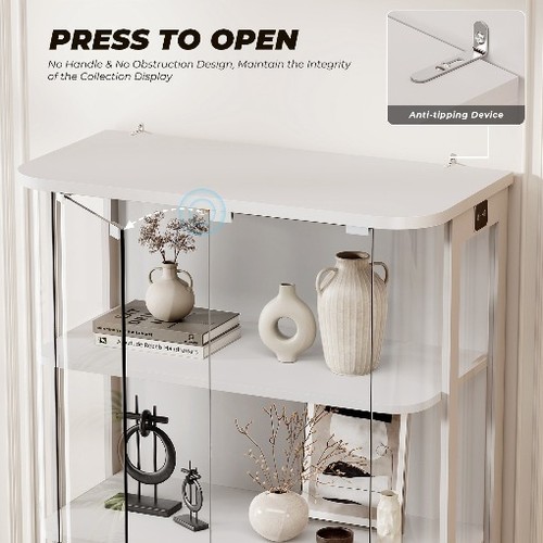 Tier rounded glass display - 3-tier,
