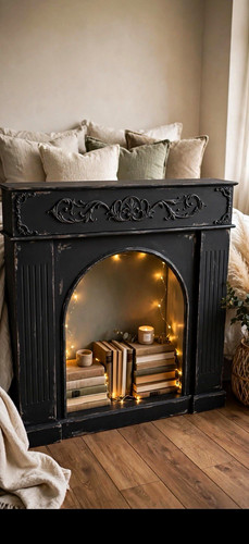 Art deco black corner - corner, glass