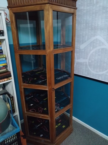 Solid wood glass display - solid,