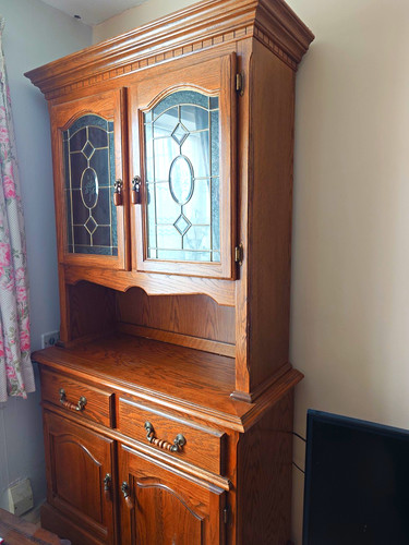 Wood glass display - wood, cabinet