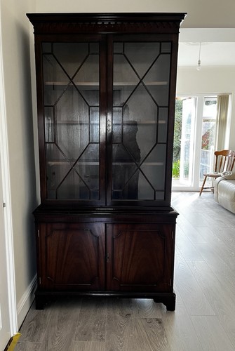 Antique brown varnished - brown, wood