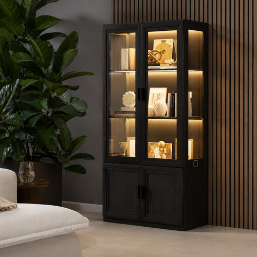 Led glass display cabinet - led,