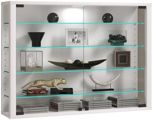 Wall display cabinet - , glass
