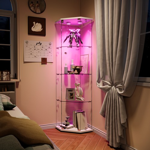 Corner glass display cabinet - corner,