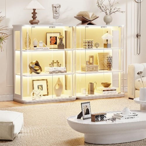 Curio cabinet with led lights - curio,