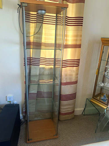 Tall glass display cabinet - tall,