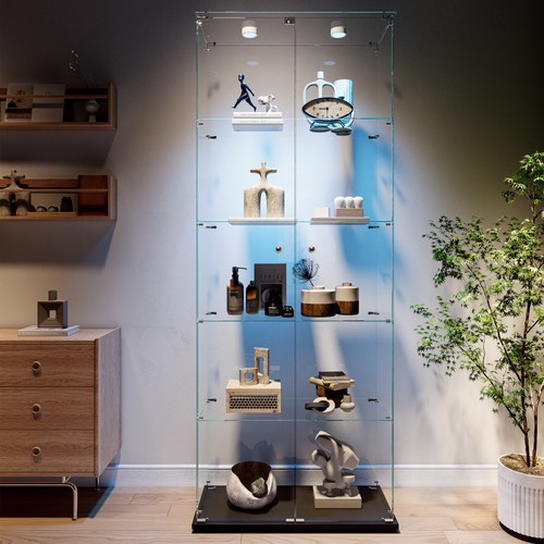 Display cabinet with glass - with,