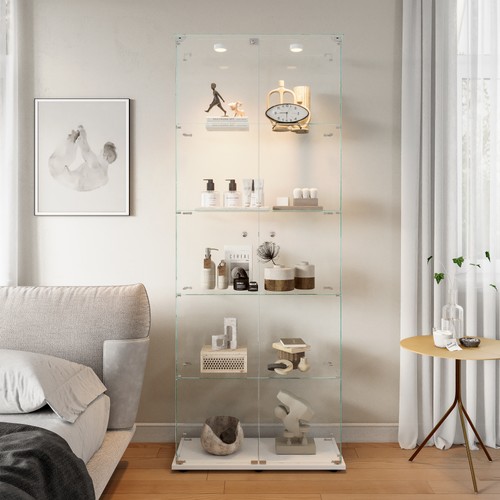 Display cabinet with glass - with,