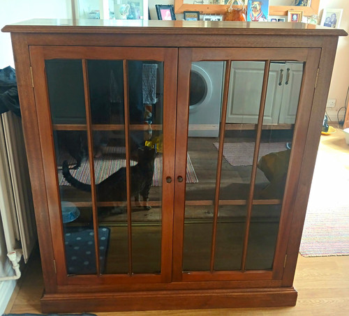 Wood glass brown display - wood,
