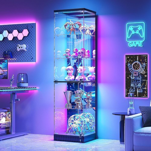 Tier corner glass display - 5-tier,
