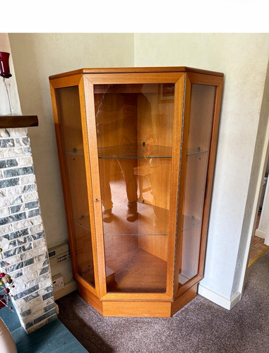 Corner display cabinet wood - display, &