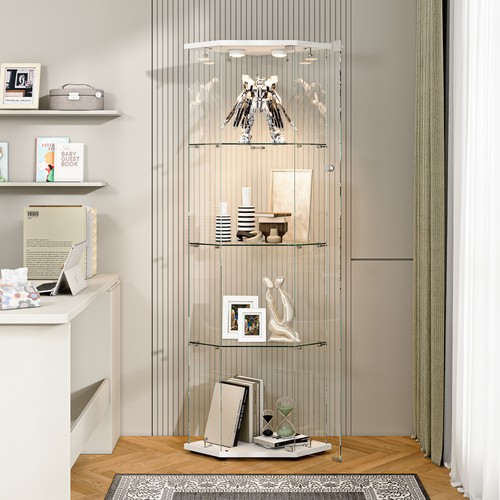 Corner glass display cabinet - corner,