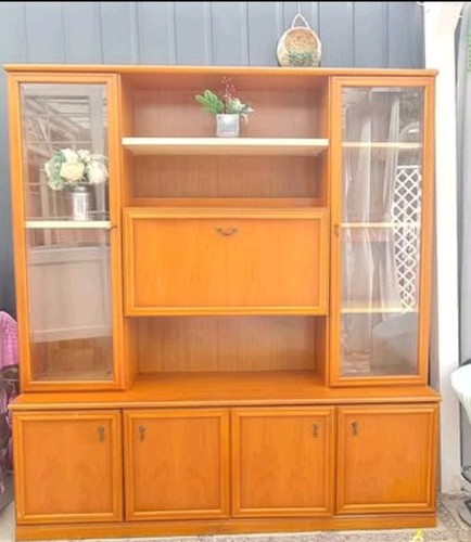 Freestanding brown wood - brown,