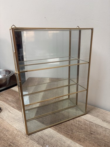 Vintage glass and brass - and,