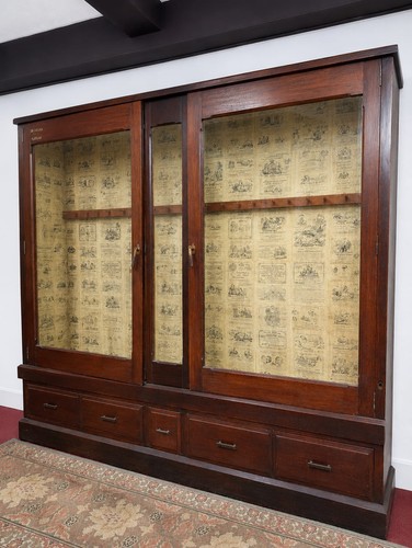 Antique wood glass - wood,