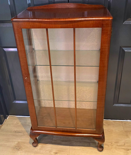 Wood glass display - &, cabinet