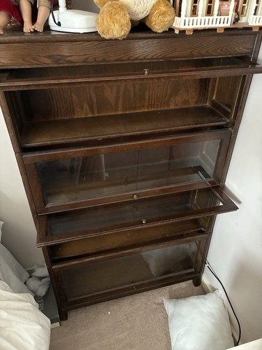 Gunn brown wood glass - wood, glass-front