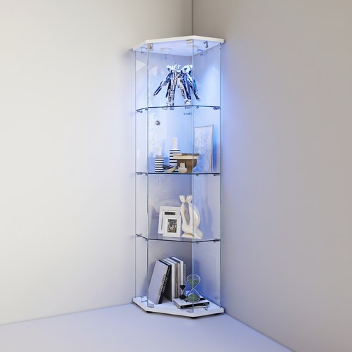 Corner glass display cabinet - corner,