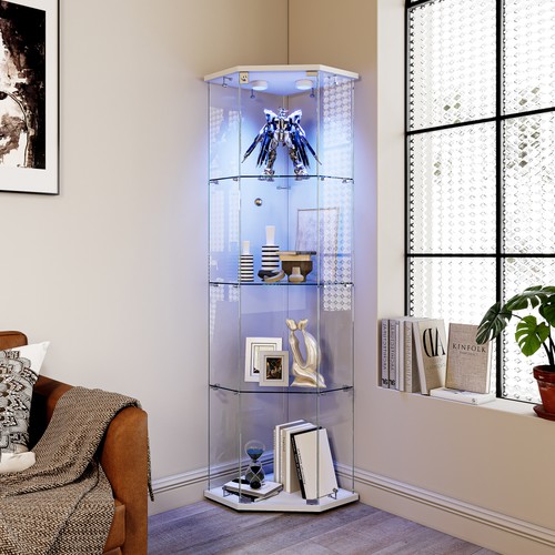 Corner glass display cabinet - display,