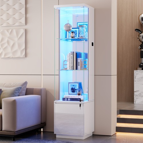 Glass display cabinet with - with, 3