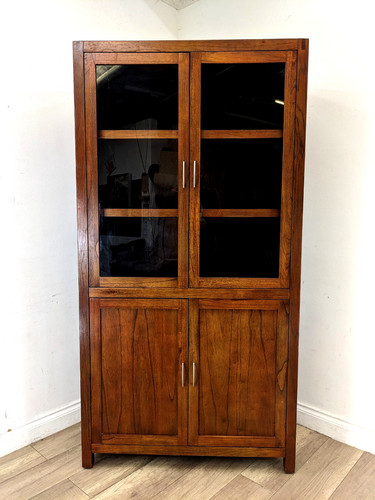Display cabinet tall - display, mahogany