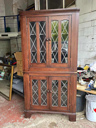 Brown wooden glass - &,