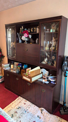 Brown wood glass - brown, front