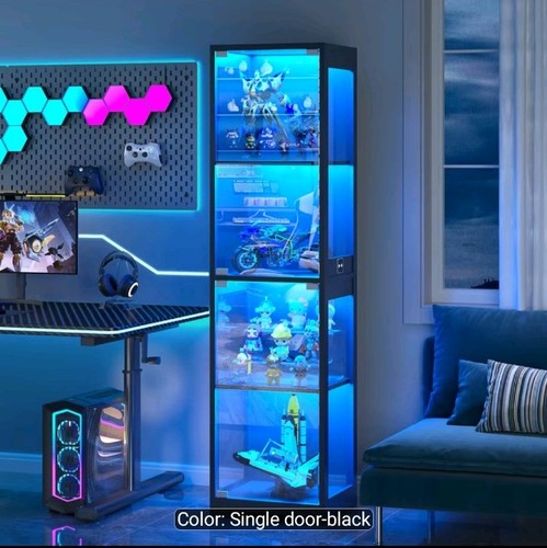 Single door glass - single, display