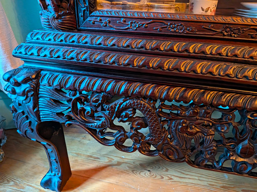 Antique chinese dragon carved - antique,