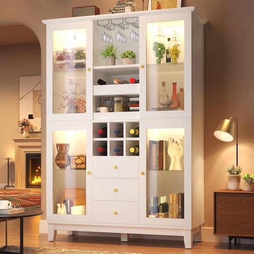 Display cabinet with glass - with,